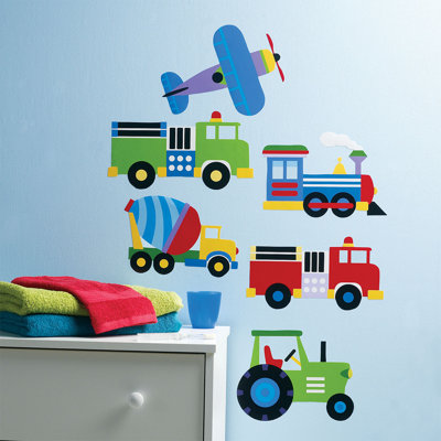 Wallies Olive Kids Trains, Planes and Trucks Wall Art at Sears.com