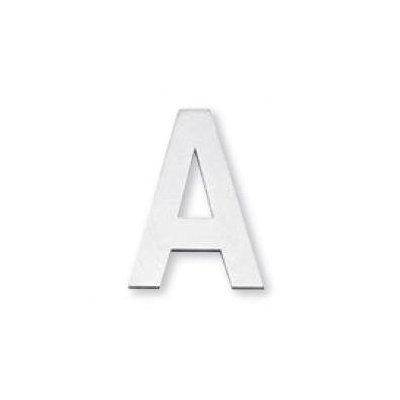 INOX Concealed Bolt Fixing Door Lettering - Size: 3", Finish: Satin Stainless Steel, Letter: R at Sears.com