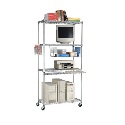 OFM LAN Station - Color: Silver, Size: 48" x 18" at Sears.com