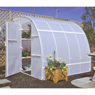 Solexx Harvester Polyethylene Lean-To Greenhouse - Panel Thickness: 5.0 mm, Size: 8' H x 8.0' W  x  24.0' D at Sears.com