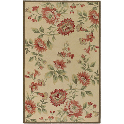 Surya Rain Beige/Red Rug - Rug Size: Round 8' at Sears.com