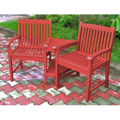 International Caravan Acacia Patio Tete-a-Tete - Color: Red at Sears.com