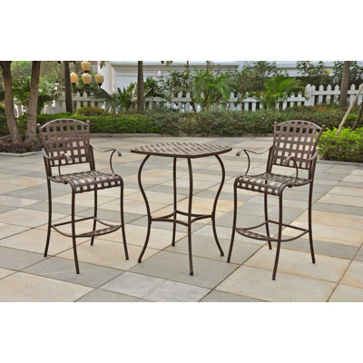 International Caravan Santa Fe 3 Piece Iron Bar Height Dining Set at Sears.com