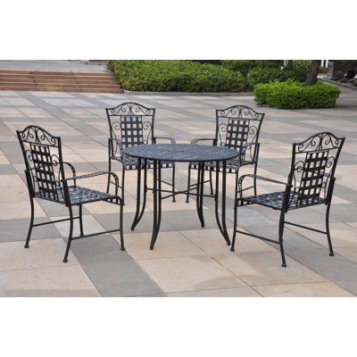 International Caravan Iron Patio 5 Piece Dining Set at Sears.com