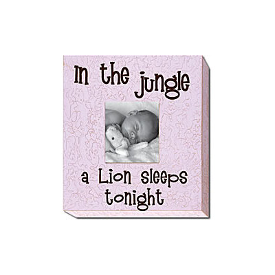Forest Creations In the Jungle a Lion Sleeps Tonight Picture Frame - Color: Pastel Blue at Sears.com