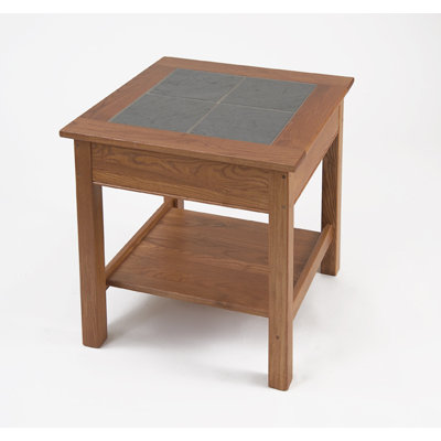 Manchester Wood Slate Top End Table - Finish: Golden Oak at Sears.com