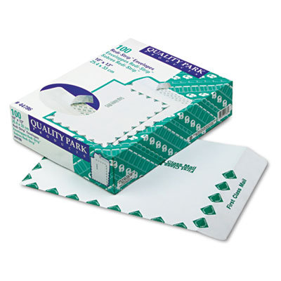 Quality Park Redi Strip Catalog Envelope, First Class, 10 x 13, White, 100/box at Sears.com