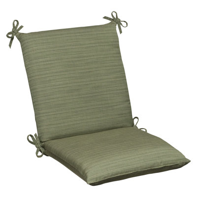 Pillow Perfect Outdoor Squared Sunbrella Fabric Chair Cushion - Color: Green Textured Solid at Sears.com