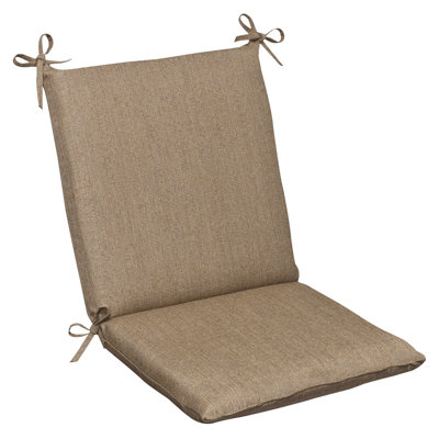 Pillow Perfect Outdoor Squared Sunbrella Fabric Chair Cushion - Color: Tan Textured Solid at Sears.com