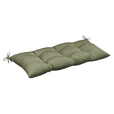 Pillow Perfect Outdoor Sunbrella Fabric Tufted Loveseat Cushion - Color: Green Textured Solid at Sears.com