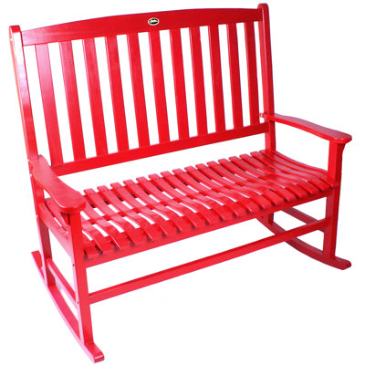 Jordan Manufacturing Double Rocker Wood Garden Bench - Finish: Red at Sears.com