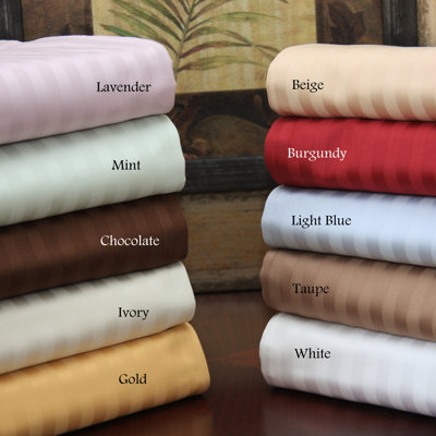 Simple Luxury 650 Thread Count Egyptian Cotton Stripe Sheet Set - Color: Light Blue, Size: Twin XL at Sears.com