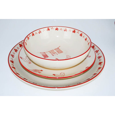 100 Essentials Barnyard 18 Piece Dinnerware Set at Sears.com