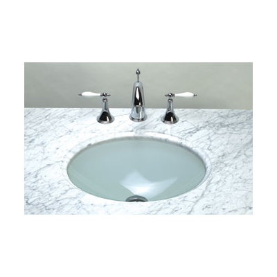 RonBow Undermount Oval Glass Vessel Sink - Finish: Tempered Obscure Glass at Sears.com