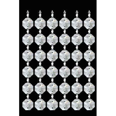 Mini 2 Light Oblong Canopy Square Wall Sconce in Chrome - Crystal Color /