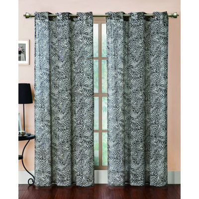 Georgette Zebra Printed Polyester Window Panel