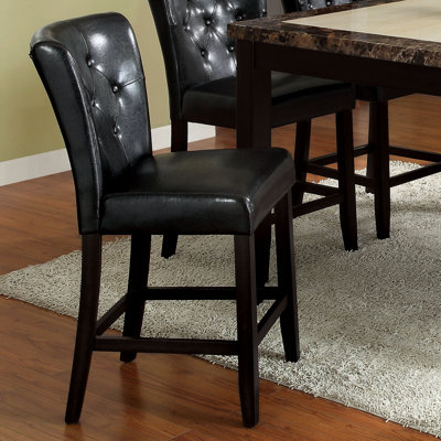 Hokku Designs&nbsp; Lanston Leatherette Counter Height Chair (Set of 2)