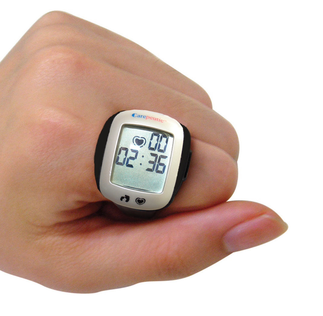 Carepeutic Heart Rate Monitor Ring With Stopwatch, Clock, Calories, Pedometer, and Distance Display at Sears.com