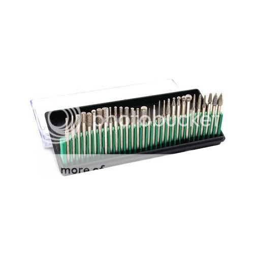 Universal Tool 30pc Universal Diamond Burr Bit Set 1/8 Shank For Dremel Rotary Tool at Sears.com