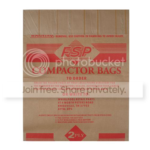 by Whirlpool Whirlpool 15 Inch Paper Trash Compactor Bags -  18 Pack at Sears.com