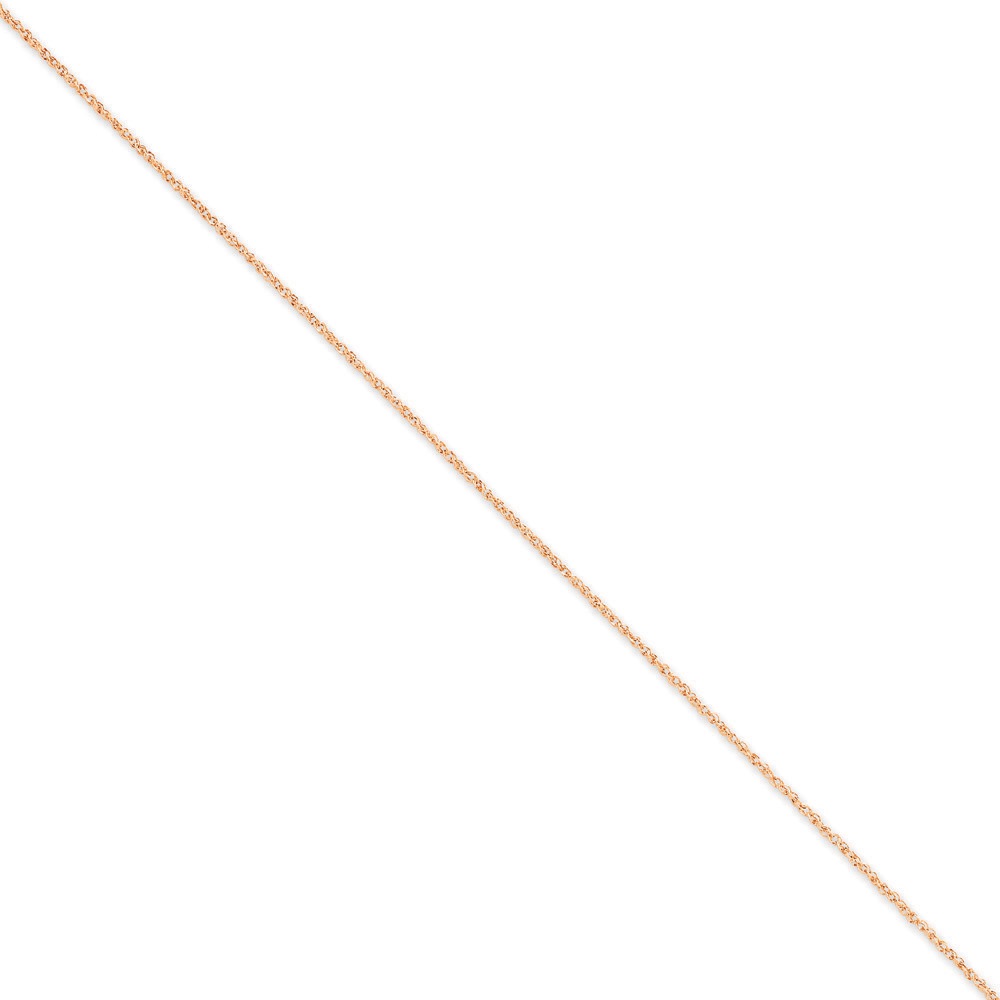 Jewelryweb 14k Rose Gold 1.1mm Ropa Chain Necklace - 18 Inch at Sears.com