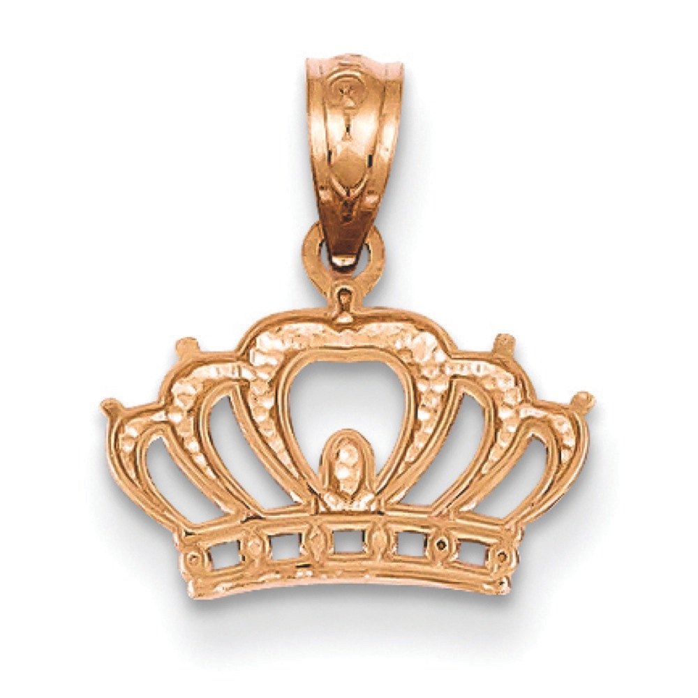 Jewelryweb 14k Rose Gold Crown Pendant at Sears.com