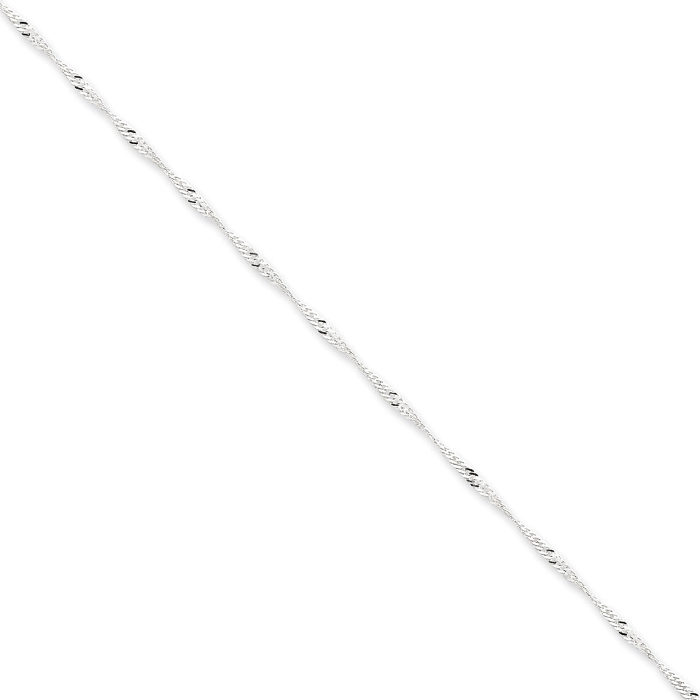 Jewelryweb Sterling Silver 1.75mm Singapore Chain Necklace - 24 Inch - Lobster Claw at Sears.com
