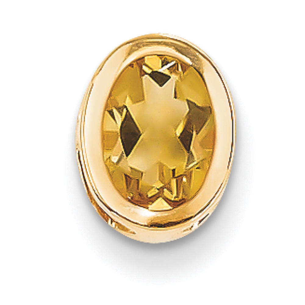 Jewelryweb 14k Citrine Diamond Bezel Pendant at Sears.com