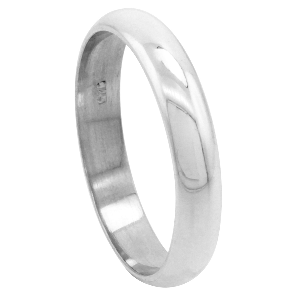 Sabrina Silver Sterling Silver 4 mm High Dome Wedding Band Thumb Ring at Sears.com