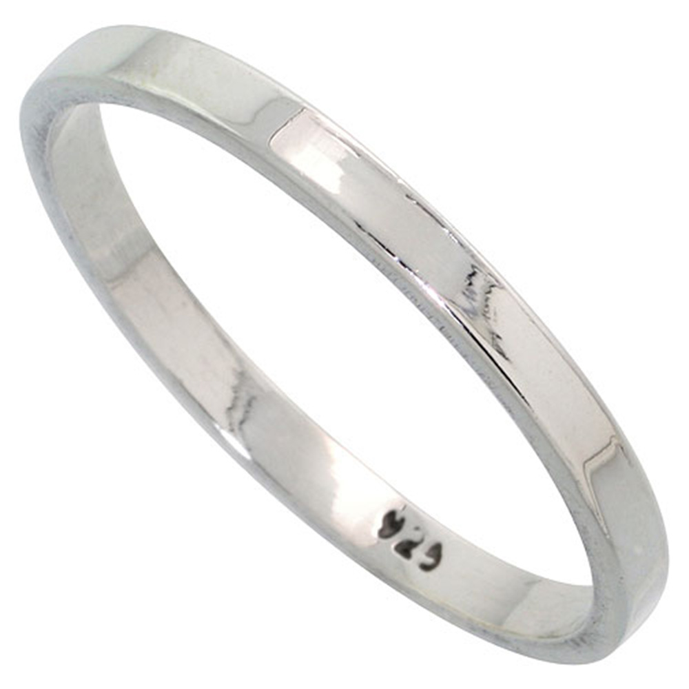 Sabrina Silver Sterling Silver 2.2 mm Flat Wedding Band Thumb Ring at Sears.com