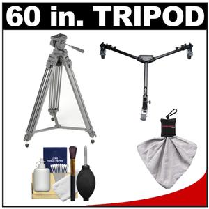 Sunpak 60" Pro M2 Heavy Duty Video Tripod with Fluid Head + Case with Tripod Dolly + Accessory Kit at Sears.com