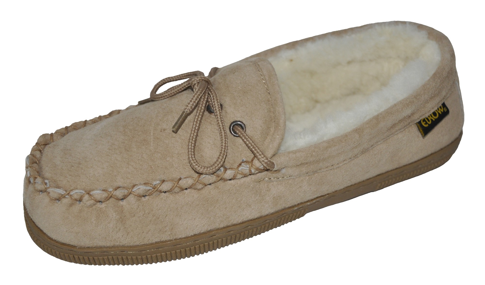 Eurow & O'Reilly Corp. Eurow Women's Hardsole Sheepskin Moccasin - Chestnut/White at Sears.com