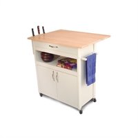 Catskill Craftsmen Butcher Block Kitchen Cart in White at Sears.com