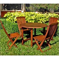 International Caravan Paris 5 Piece Outdoor Wooden Patio Set at Sears.com