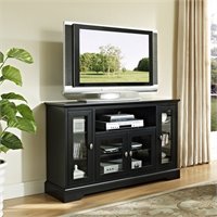 Walker Edison 52 in. Highboy Style Wood TV Stand in Black at Sears.com
