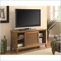 Coaster TV Console with 2 Shelves and Sliding Doors in Oak at Sears.com