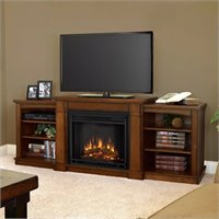 Real Flame Hawthorne Electric Fireplace TV Stand in Burnished Oak at Sears.com