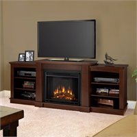 Real Flame Hawthorne Electric Fireplace TV Stand in Dark Espresso at Sears.com