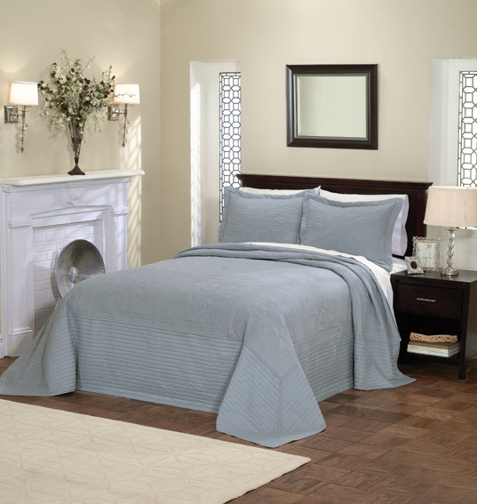 Pem America Best Quality French Tile Full Bedspread Light Blue  By Pem America at Sears.com