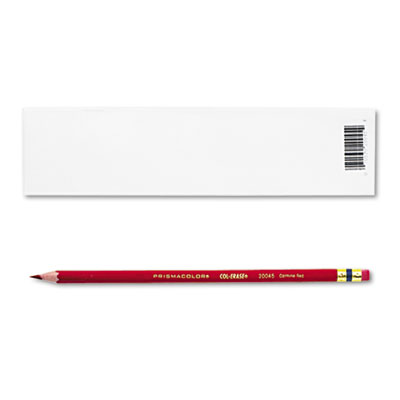 Prismacolor Col-Erase Pencil w/Eraser, Carmine Red Lead/Barrel, Dozen at Sears.com