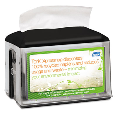 Tork Xpressnap Tabletop Napkin Dispenser, 5.8w x 7.8d x 6.2h, Black at Sears.com