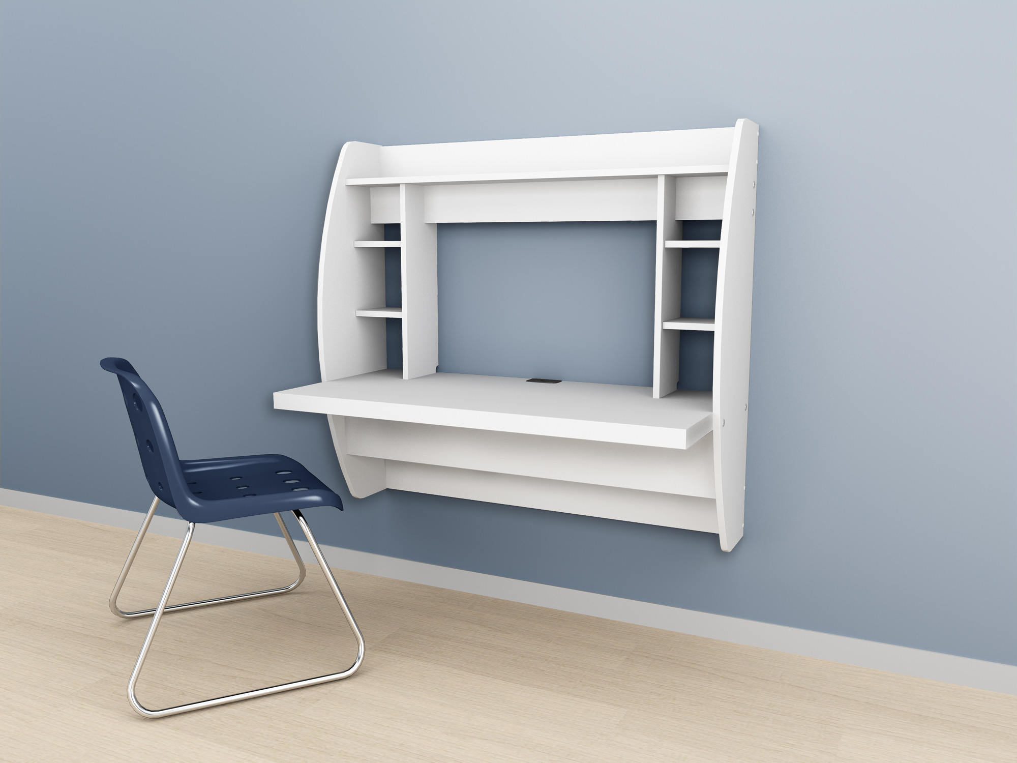 Prepac White Floating Desk with Storage at Sears.com