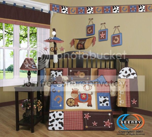 GEENNY Boutique Horse Western Cowboy 13PCS CRIB BEDDING SET at Sears.com