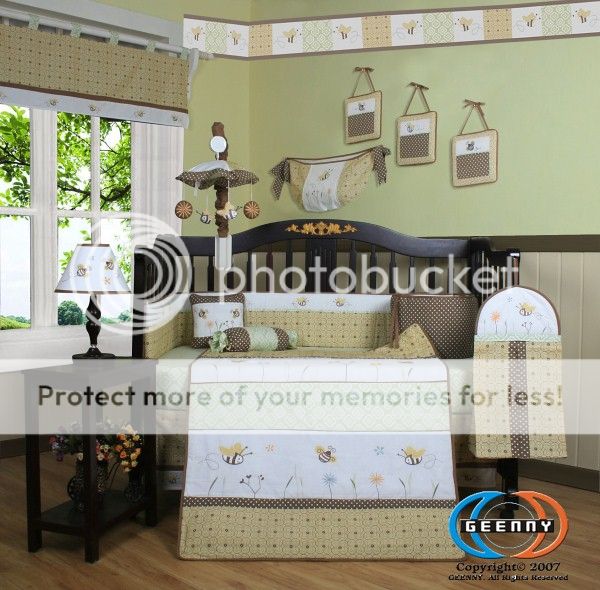 GEENNY Boutique Brand New GEENNY Bumble Bee 13PCS CRIB BEDDING SET at Sears.com