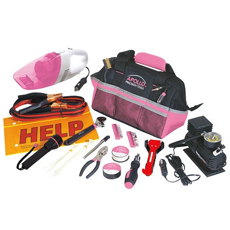 Apollo 54 Piece Roadside Tool Kit- Pink at Sears.com