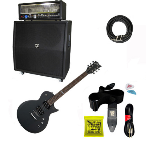 ESP EC-50BLKS Electric Guitar, Amp Head, Amp Cabinet, Cable, Strings, Strap and Picks Set at Sears.com