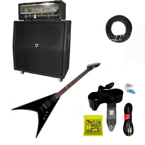 ESP V-50BLK Electric Guitar, Amp Head, Cabinet w/ Celestions, Cable, Strings, Strap and Picks Set at Sears.com