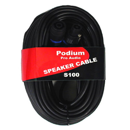 Podium Pro S100 100' Pro Audio Speaker Cable Male Speakon Jack to Female Speakon Jack at Sears.com