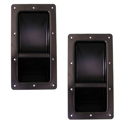 Goldwood Sound Inc. New Pair of Large Cabinet Black Metal Pocket Handles H3075 at Sears.com