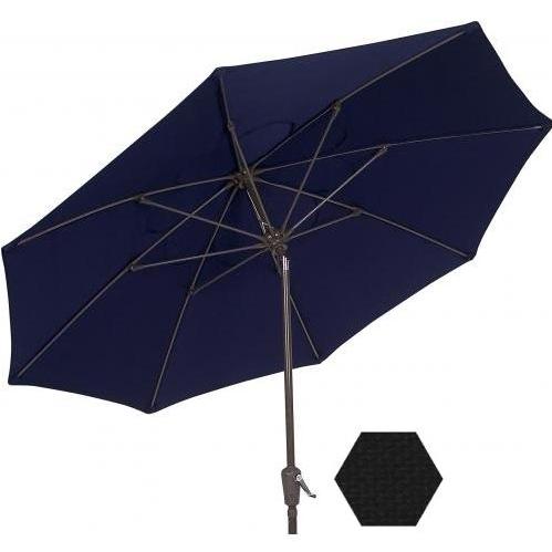 FIBERBUILT UMBRELLAS 9 Ft Aluminum Patio Umbrella - Black at Sears.com